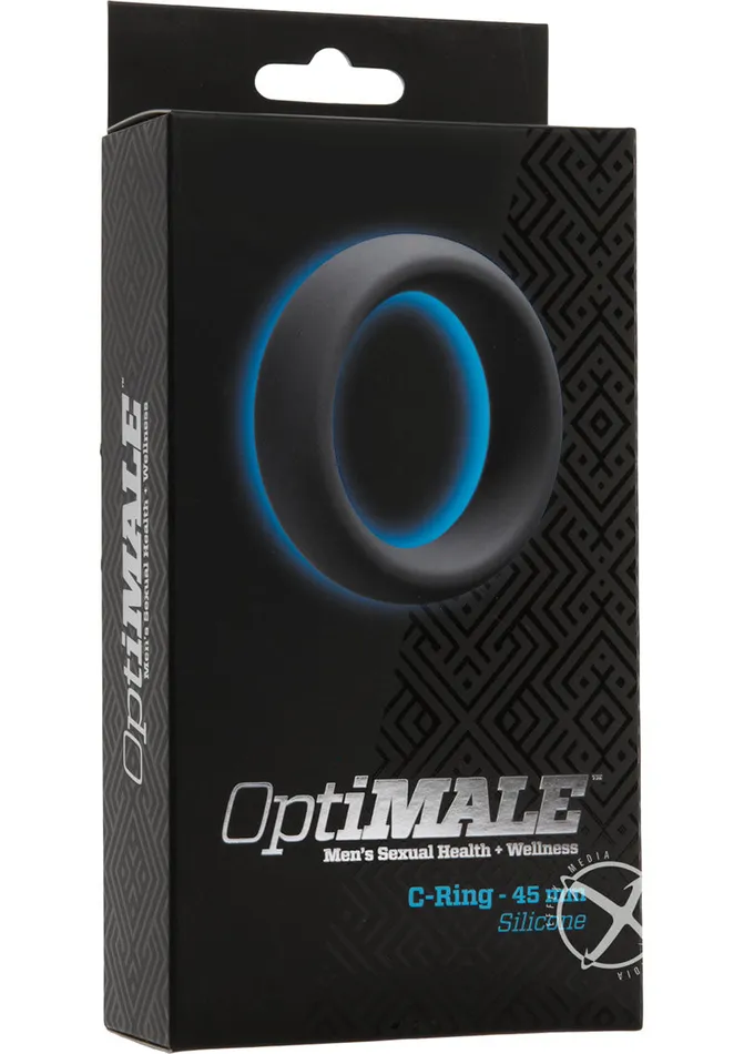 Opti Male Male Sex Toys OptiMALE Silicone Cock Ring 45mm Slate