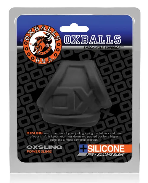 Oxballs Anal Oxballs Oxsling Silicone Blend Power Sling Black