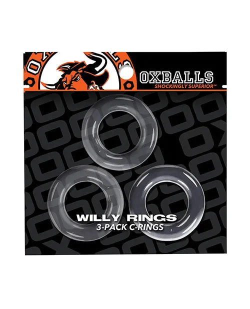 Oxballs Dildos Oxballs Willy Rings Cock Rings 3 pack Clear Oxballs Dildos Oxballs Willy Rings Cock Rings 3 pack Clear