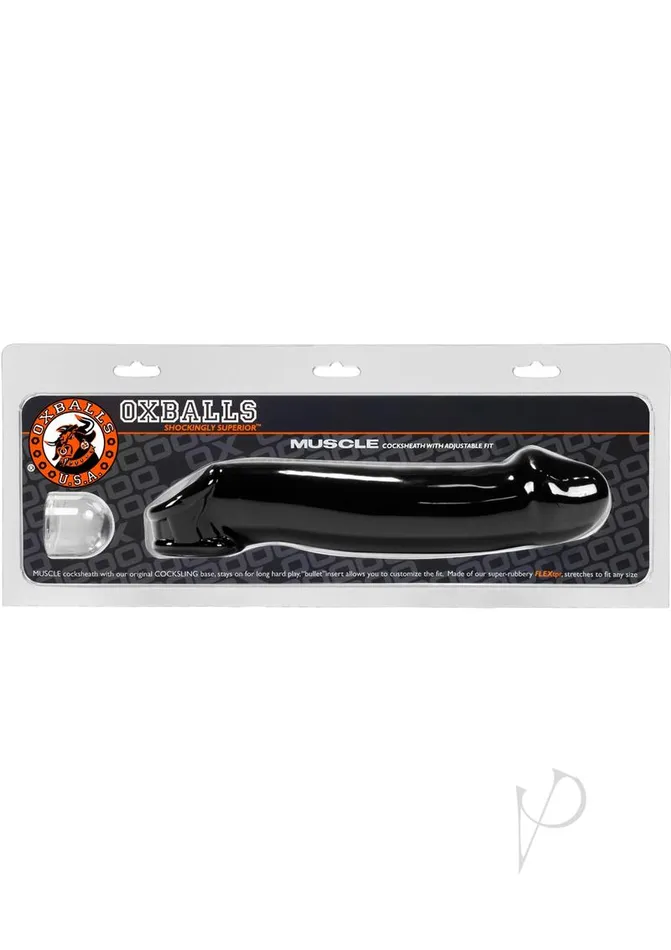 Oxballs Oxballs Muscle Textured Cock Sheath Penis Extender Black Male Sex Toys Oxballs Oxballs Muscle Textured Cock Sheath Penis Extender Black Male Sex Toys