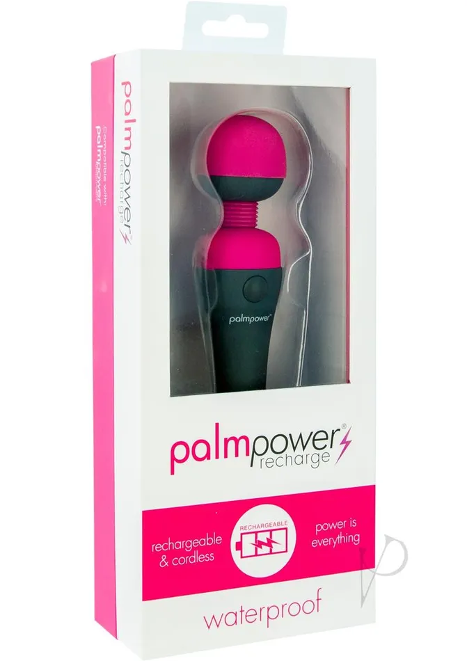 PalmPower Rechargeable Silicone Personal Wand Massager Fuschia Palmpower Female Sex Toys PalmPower Rechargeable Silicone Personal Wand Massager Fuschia Palmpower Female Sex Toys
