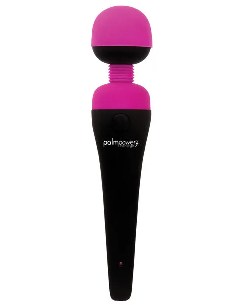 PalmPower Rechargeable Silicone Personal Wand Massager Fuschia Palmpower Female Sex Toys