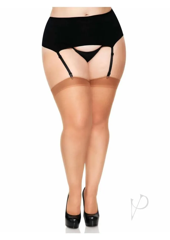 Plus Size Leg Avenue Leg Avenue Sheer Stocking Plus Size Tan