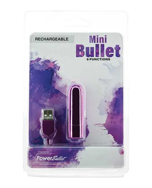 Power Bullet Mini Bullet Rechargeable Bullet 9 Functions Purple Female Sex Toys Power Bullet Mini Bullet Rechargeable Bullet 9 Functions Purple Female Sex Toys