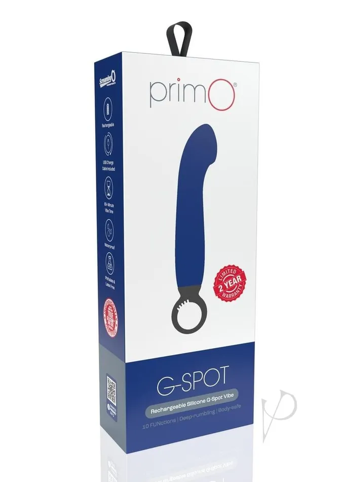Prim O Female Sex Toys PrimO GSpot Rechargeable Silicone Vibrator Navy
