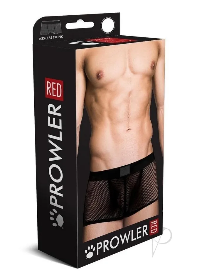 Prowler RED Fishnet AssLess Trunk Small Black Prowler Red Anal