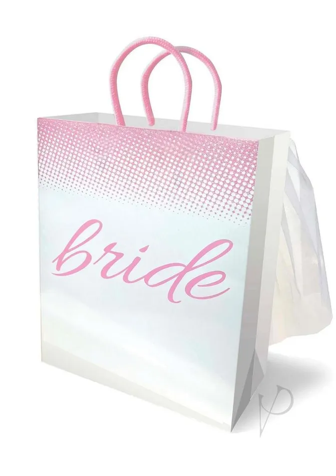 Puzzles And Gift Bags Vibrators Bride Veil Gift Bag WhitePink
