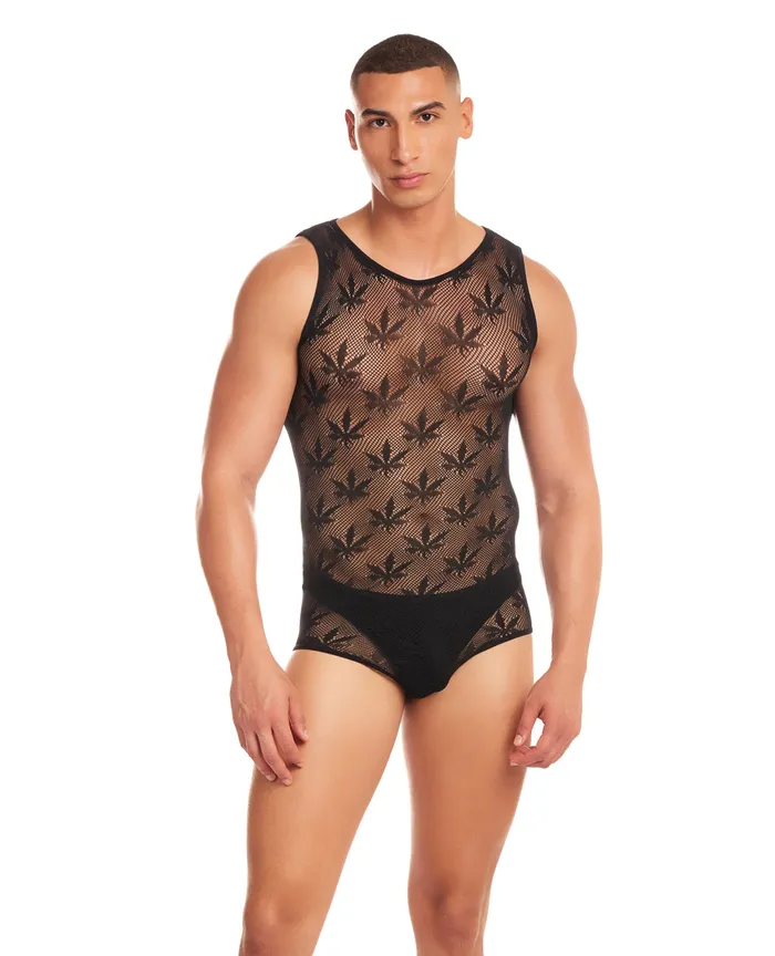 Rainbow Party Anal Rainbow Party Night Blaze Singlet 2 pc Set Black LXL