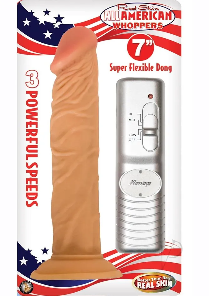 Real Skin All American Whoppers Vibrating Dildo with Wired Remote Control 7in Vanilla Whoppers Female Sex Toys Real Skin All American Whoppers Vibrating Dildo with Wired Remote Control 7in Vanilla Whoppers Female Sex Toys
