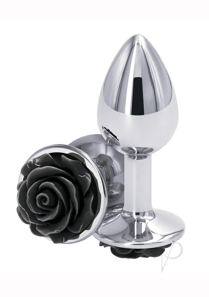 Rear Assets Anal Rear Assets Rose Aluminum Anal Plug Small BlackSilver Rear Assets Anal Rear Assets Rose Aluminum Anal Plug Small BlackSilver