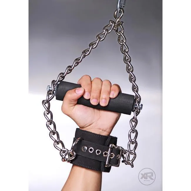 Restraints Fur Lined Nubuck Leather Suspension Cuffs with Grip Strict Leather Restraints Fur Lined Nubuck Leather Suspension Cuffs with Grip Strict Leather