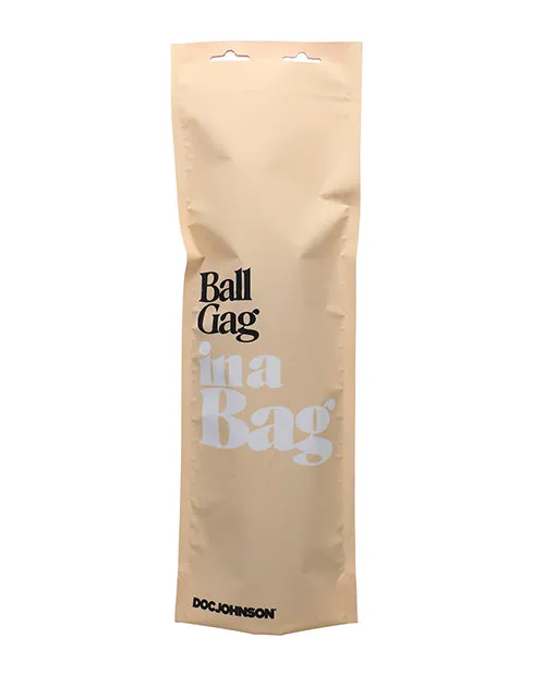 Restraints In A Bag In a Bag Vegan Leather Ball Gag Black Restraints In A Bag In a Bag Vegan Leather Ball Gag Black