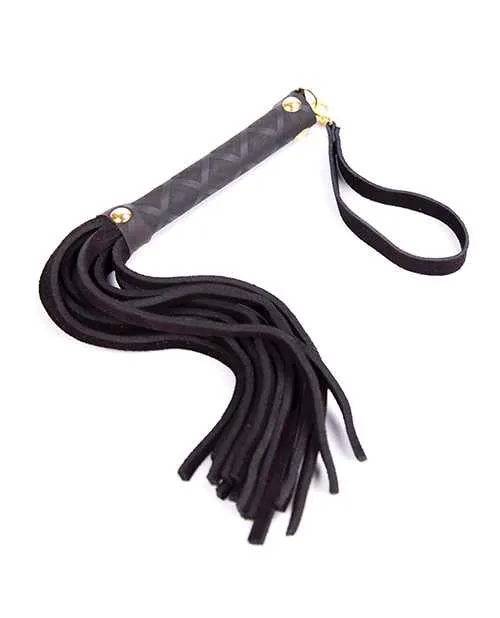 Restraints Plesur Plesur Mini Leather Flogger Black