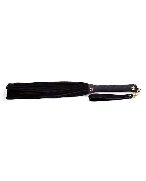 Restraints Plesur Plesur Mini Leather Flogger Black Restraints Plesur Plesur Mini Leather Flogger Black