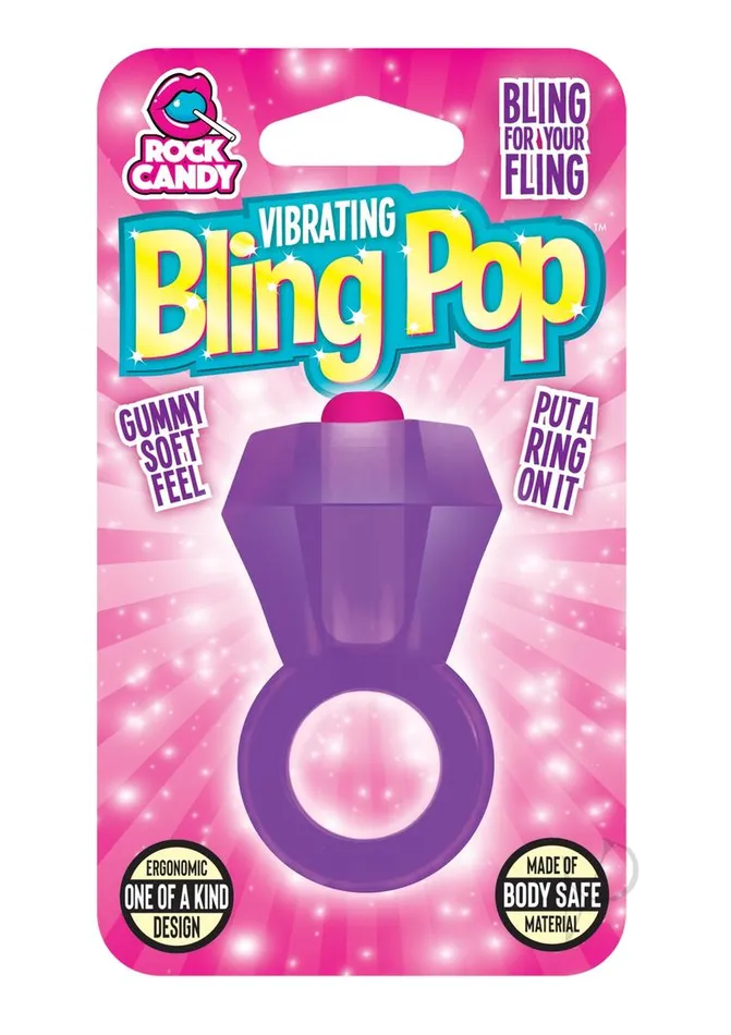 Rock Candy Toys Couples Bling Pop Vibrating Cock Ring Purple