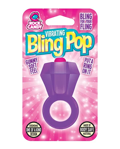 Rock Candy Toys Couples Bling Pop Vibrating Cock Ring Purple