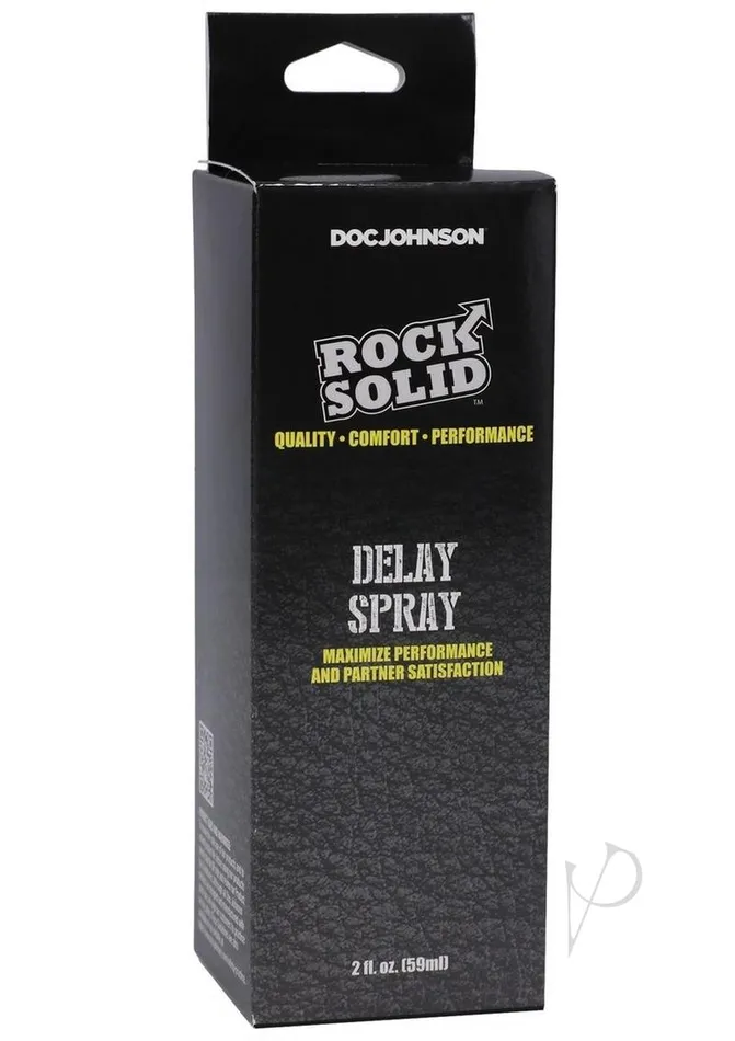 Rock Solid Delay Spray boxed 2oz Rock Solid Vibrators