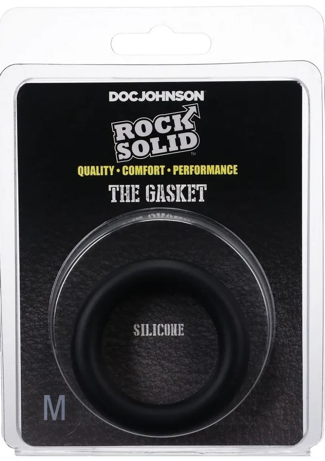 Rock Solid Male Sex Toys Rock Solid The Silicone Gasket Cock Ring Medium Black Rock Solid Male Sex Toys Rock Solid The Silicone Gasket Cock Ring Medium Black