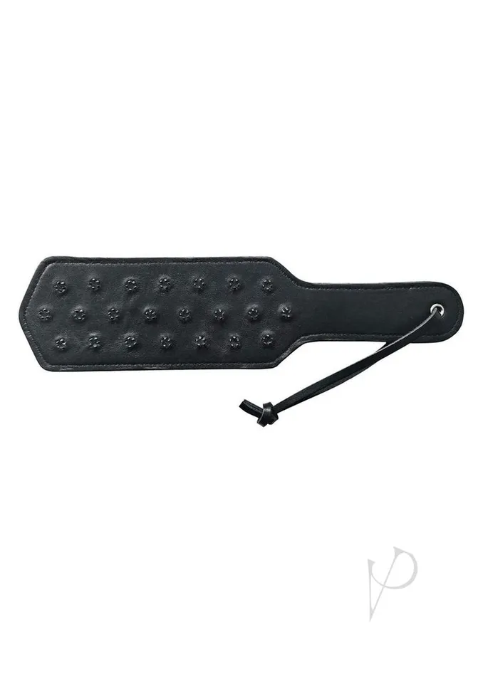 Rouge Rouge Leather Pin Prick Paddle Black Restraints Rouge Rouge Leather Pin Prick Paddle Black Restraints