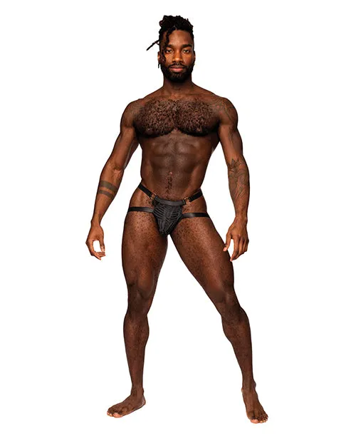Rude Awakening Mesh Ring Jock Black LXL Male Power Anal