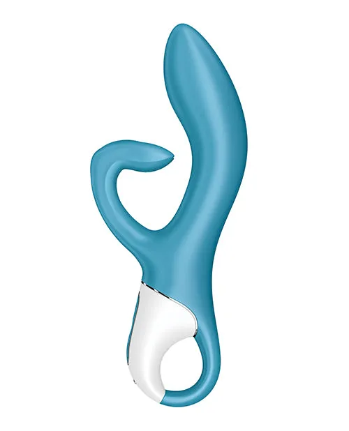 Satisfyer Female Sex Toys Satisfyer Embrace Me Silicone Rechargeable Rabbit Vibrator with Clitoral Stimulation Turquoise Satisfyer Female Sex Toys Satisfyer Embrace Me Silicone Rechargeable Rabbit Vibrator with Clitoral Stimulation Turquoise