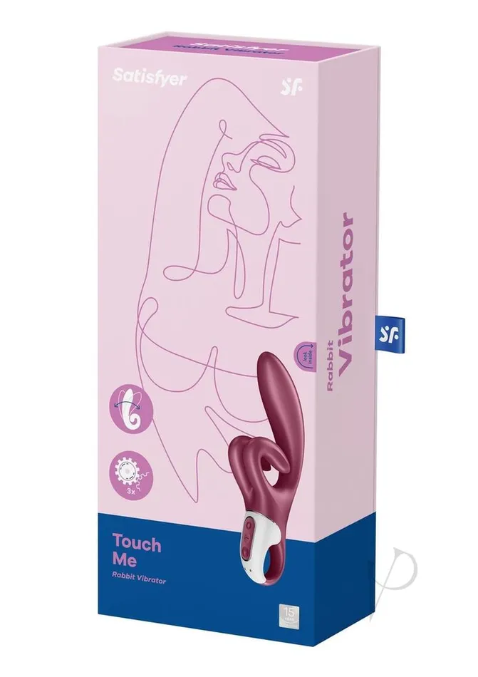 Satisfyer Touch Me Rechargeable Silicone Rabbit Vibrator Red Satisfyer Vibrators Satisfyer Touch Me Rechargeable Silicone Rabbit Vibrator Red Satisfyer Vibrators