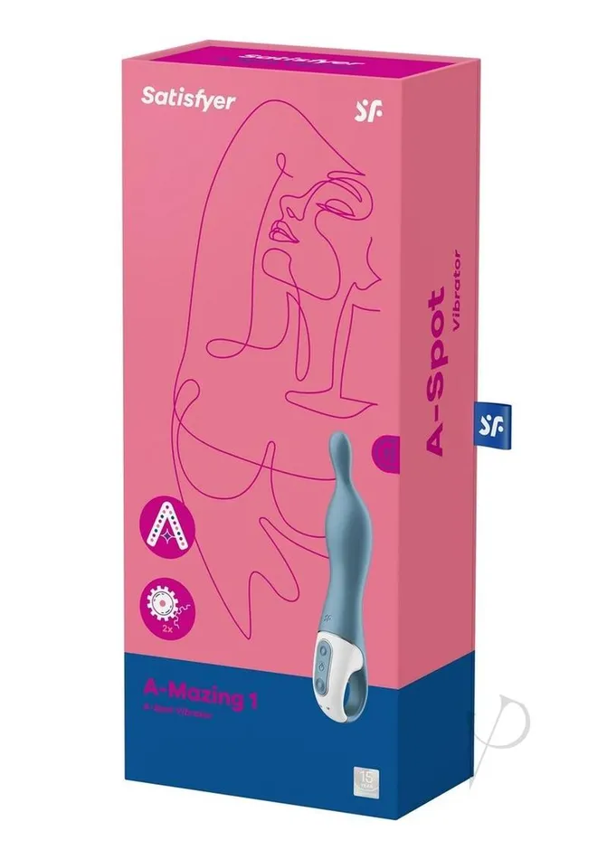 Satisfyer Vibrators Satisfyer AMazing 1 Silicone Vibratot Blue