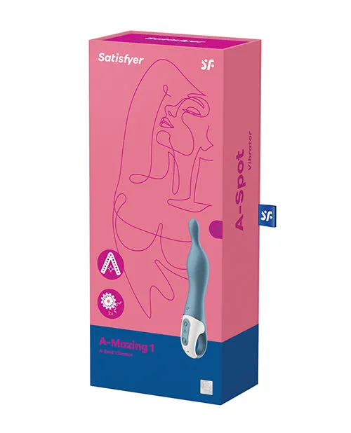 Satisfyer Vibrators Satisfyer AMazing 1 Silicone Vibratot Blue Satisfyer Vibrators Satisfyer AMazing 1 Silicone Vibratot Blue