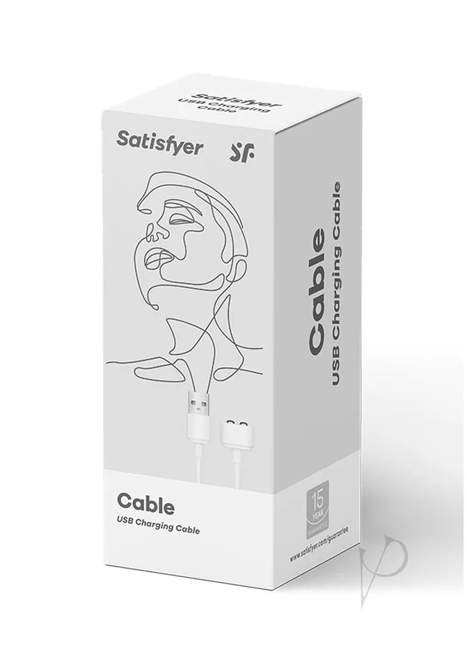 Satisfyer Vibrators Satisfyer USB Charging Cable White