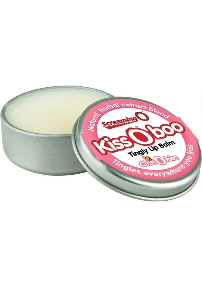 Screaming O Topical Vibrators Kiss O Boo Tingly Lip Balm Cinnamon