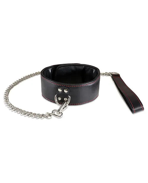 Sultra Lambskin 2 Collar w24 Chain Black Sultra Leather Anal