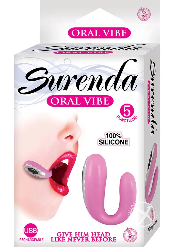 Surenda Silicone Oral Vibe Rechargeable Vibrator Pink Surenda Vibrators