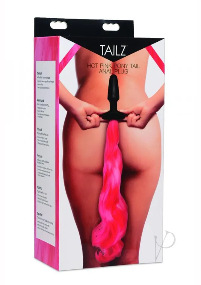 Tailz Anal Tailz Pony Tail Anal Plug Hot Pink