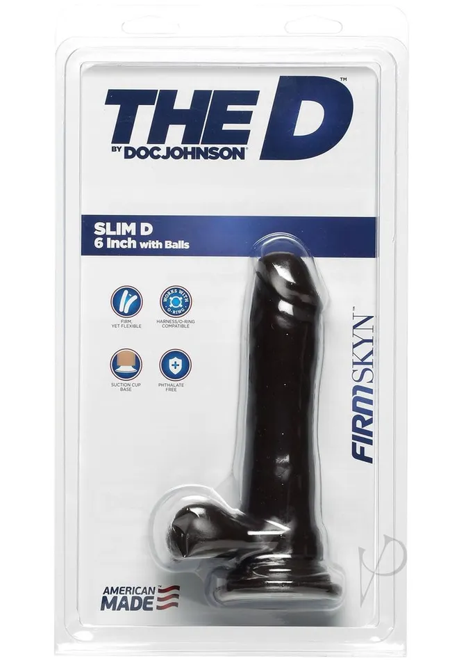 The D Slim D Firmskyn Dildo with Balls 6in Chocolate The D Female Sex Toys The D Slim D Firmskyn Dildo with Balls 6in Chocolate The D Female Sex Toys