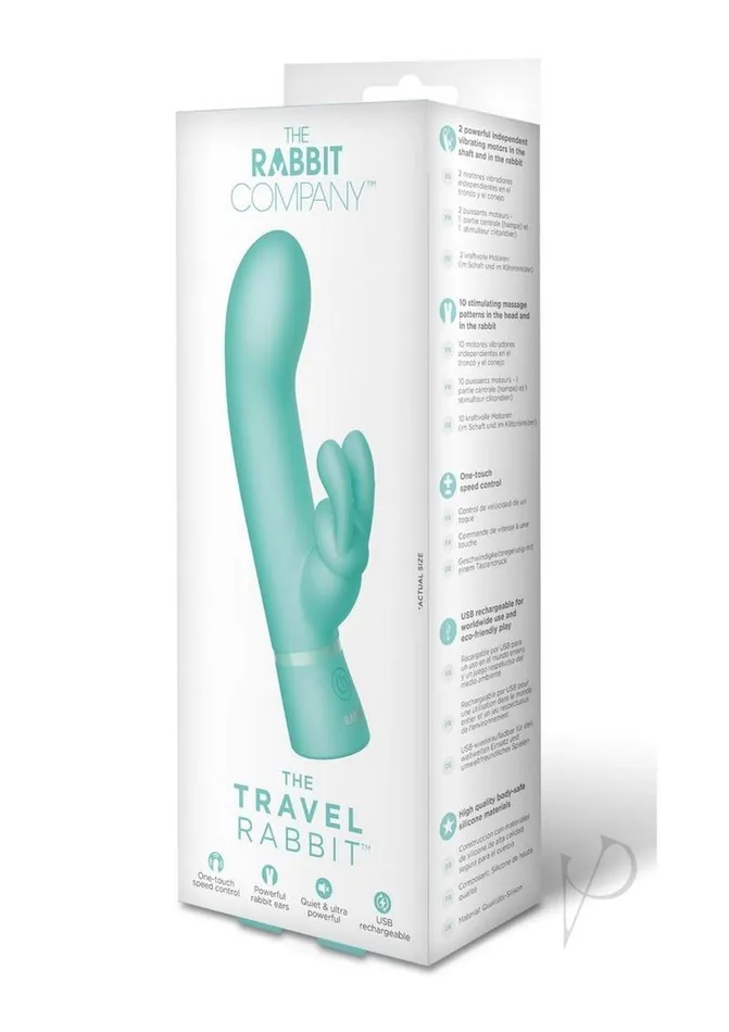 The Rabbit Company The Rabbit Company The Travel Rabbit Rechargeable Silicone Vibrator Aqua Female Sex Toys The Rabbit Company The Rabbit Company The Travel Rabbit Rechargeable Silicone Vibrator Aqua Female Sex Toys