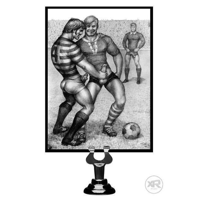Tom of Finland Male Sex Toys Tom of Finland Silicone Cock Ring with 3 Weighted Anal Balls