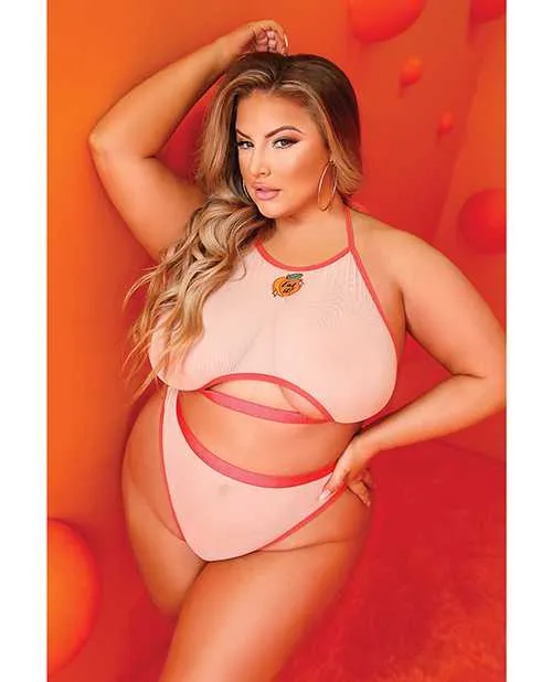 Vibes By Fantasy Lingerie Female Sex Toys Just Peachy Cut Out Halter Top Cheeky Panty Nude QN Vibes By Fantasy Lingerie Female Sex Toys Just Peachy Cut Out Halter Top Cheeky Panty Nude QN
