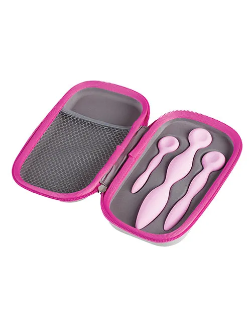 Vibrators Femintimate Femintimate Intimrelax Silicone Vaginal Dilators 3 Piece Pink