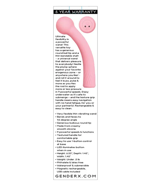 Vibrators Gender X Gender X Flexi Wand Pink
