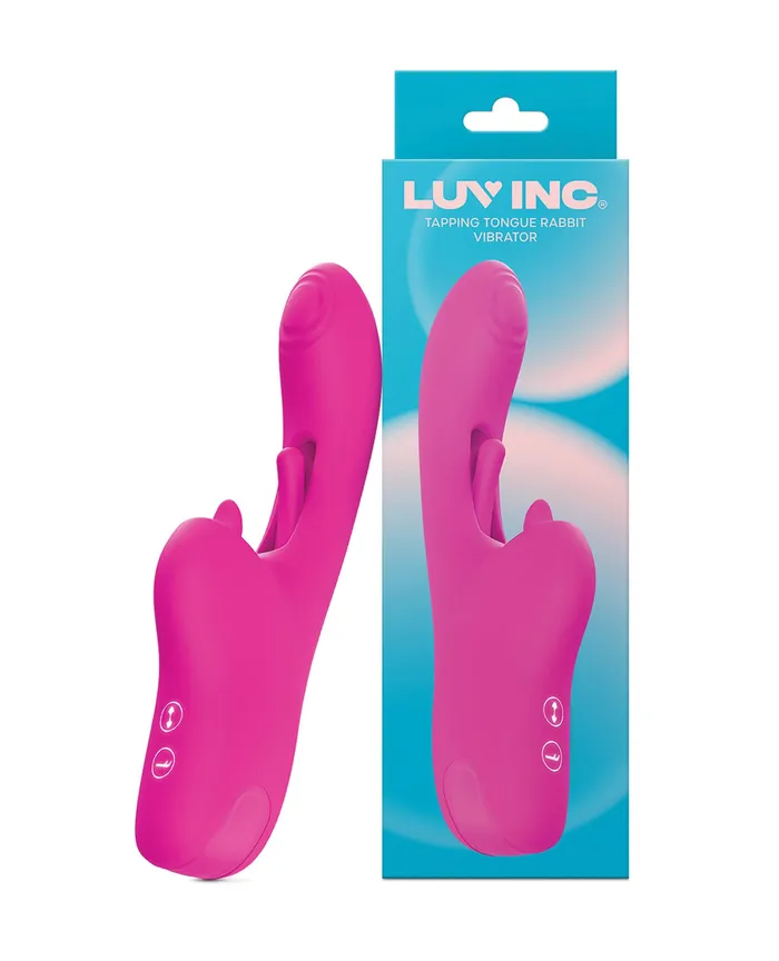 Vibrators Luv Luv Inc Tapping Tongue Rabbit Pink