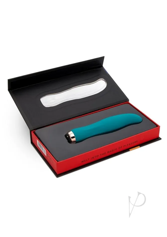Vibrators Nu Sensuelle Bella Velvet Touch with Turbo Rechargeable Silicone Vibrator GreenRose Gold Nu Sensuelle