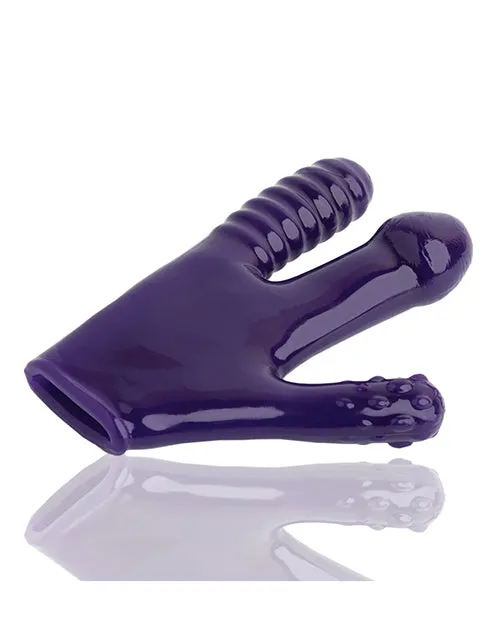 Vibrators Oxballs Claw Penetrator and Pegger Glove Purple Oxballs