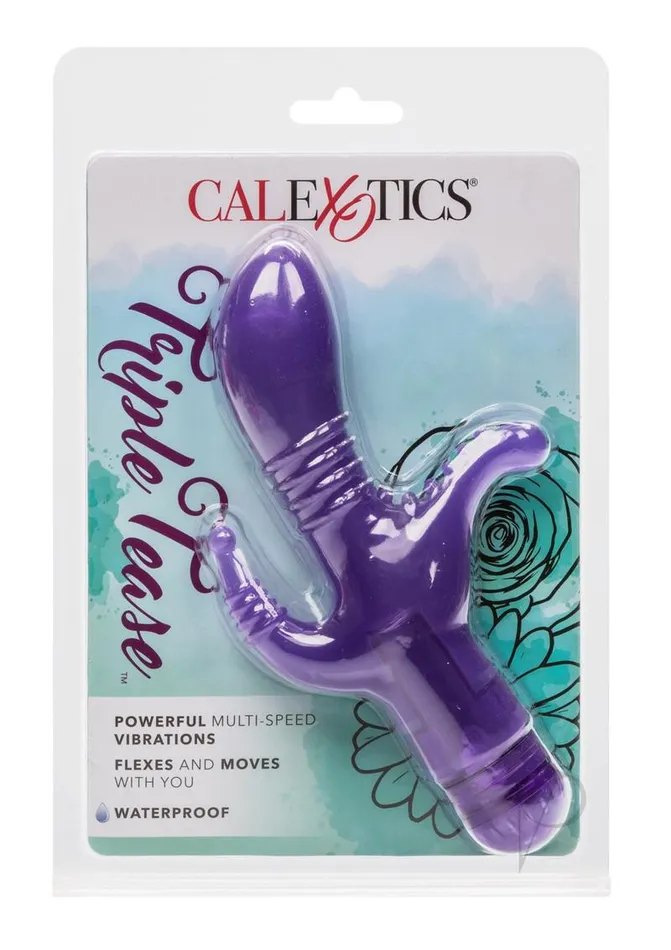 Vibrators Personality Vibes Triple Tease Vibrator Purple