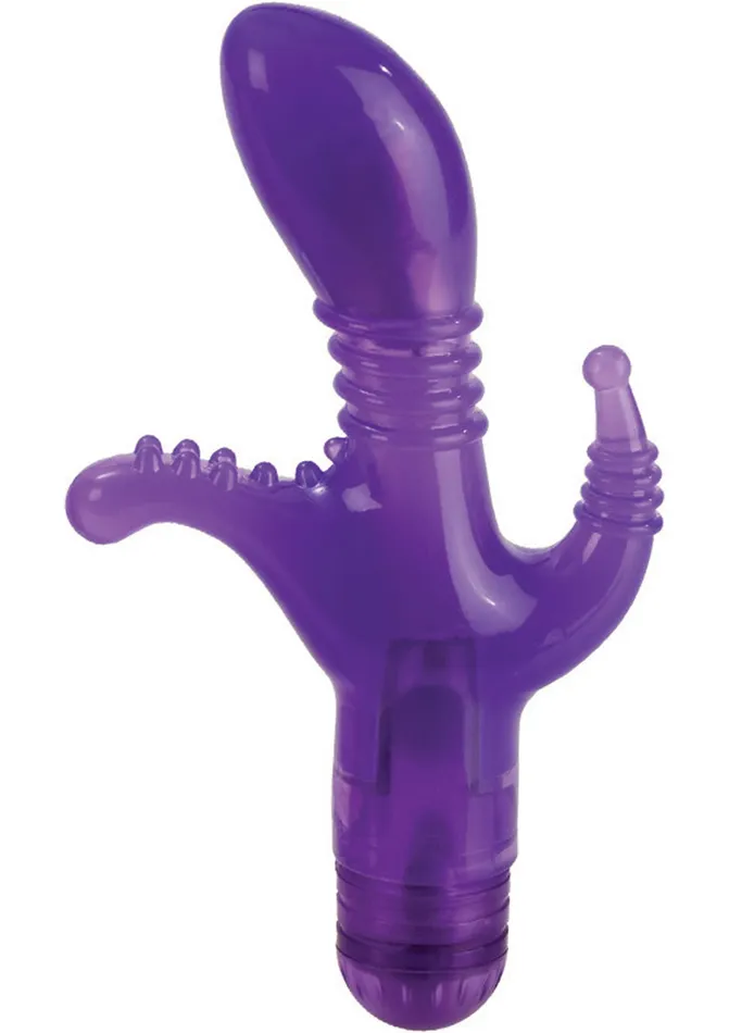 Vibrators Personality Vibes Triple Tease Vibrator Purple Vibrators Personality Vibes Triple Tease Vibrator Purple