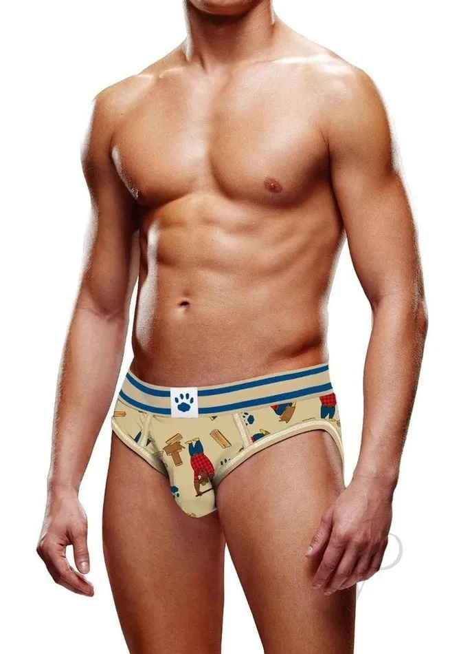 Vibrators Prowler Prowler Lumberbear Open Brief Medium BrownBlue Vibrators Prowler Prowler Lumberbear Open Brief Medium BrownBlue