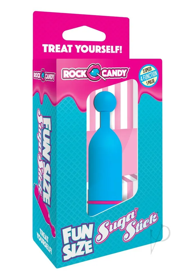 Vibrators Rock Candy Toys Fun Size Suga Stick Bullet Vibrator Blue