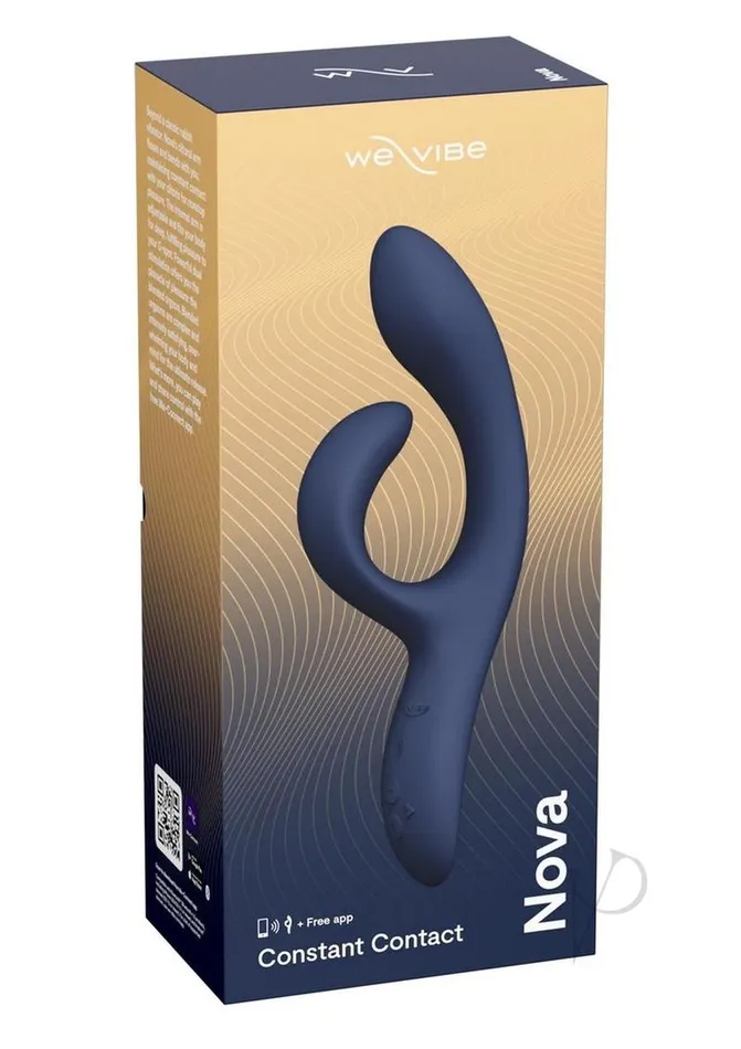 WeVibe Nova 2 Rechargeable Silicone Rabbit Vibrator Midnight Blue We Vibe Vibrators