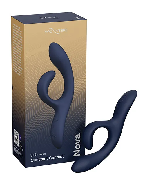 WeVibe Nova 2 Rechargeable Silicone Rabbit Vibrator Midnight Blue We Vibe Vibrators WeVibe Nova 2 Rechargeable Silicone Rabbit Vibrator Midnight Blue We Vibe Vibrators