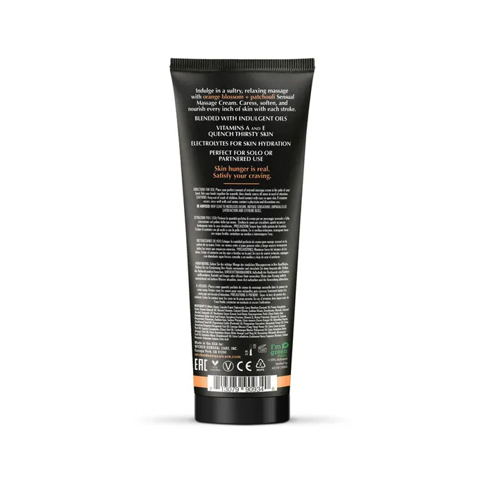 Wicked Orange Blossom Patchouli Sensual Massage Cream 120ml Wicked Couples