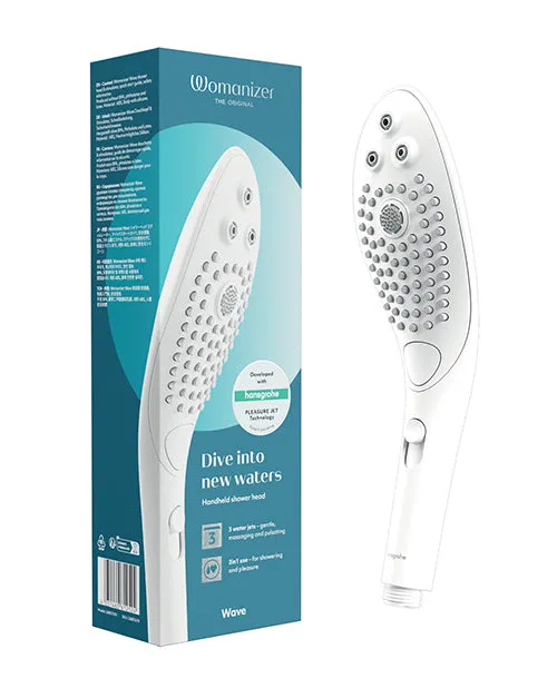 Womanizer Wave Silicone Hydro Stimulator White Womanizer Female Sex Toys